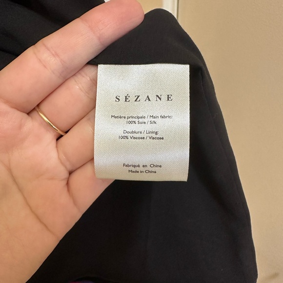 Silk Sezane Wrap Dress, size 36 - Picture 3 of 6